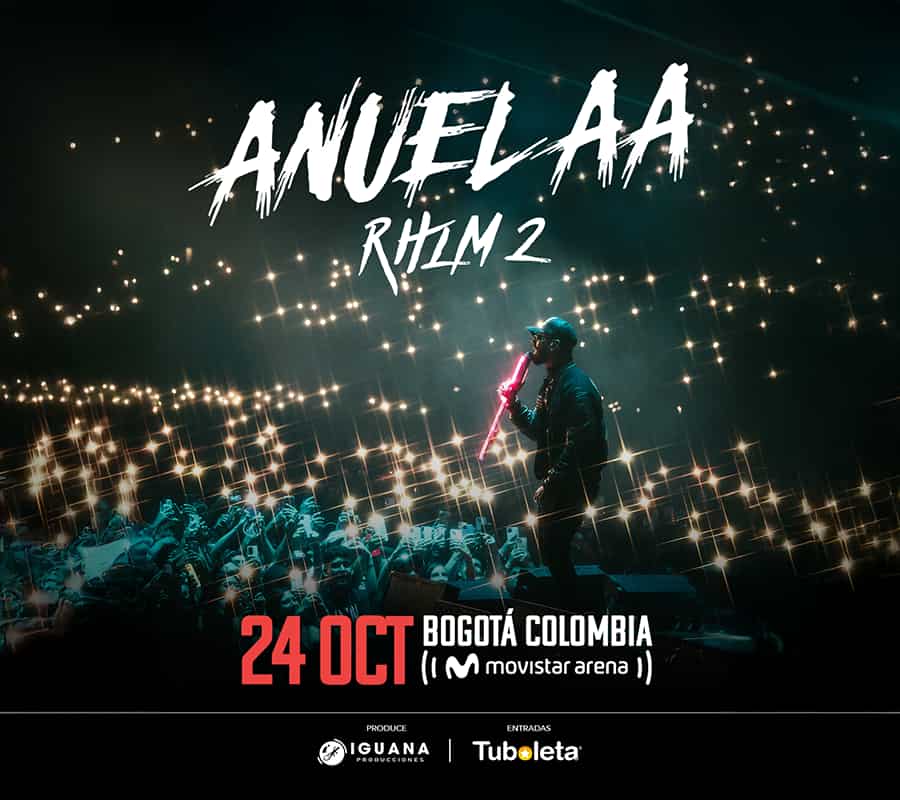 Anuel AA regresa a Bogotá con su gira “RHLM 2” en el Movistar Arena