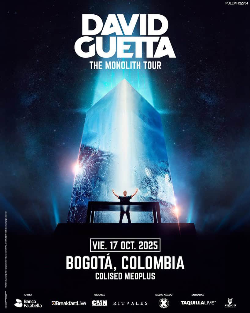 David Guetta en Bogotá: “The Monolith Tour” llega con una experiencia sensorial sin precedentes