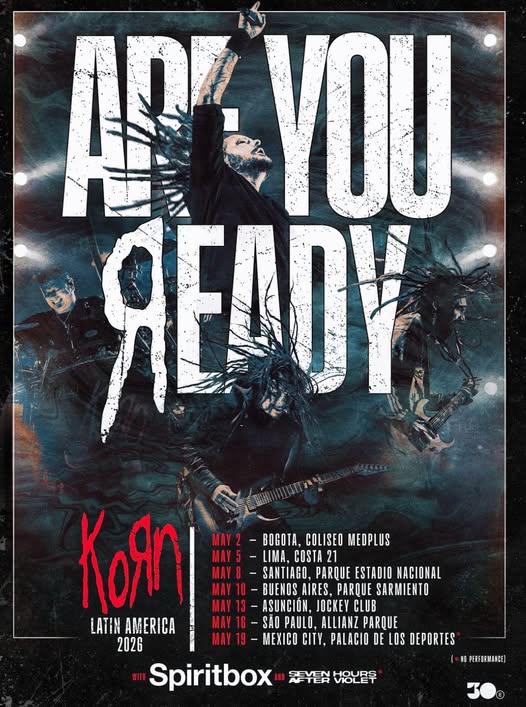 KORN regresa a Bogotá en 2026