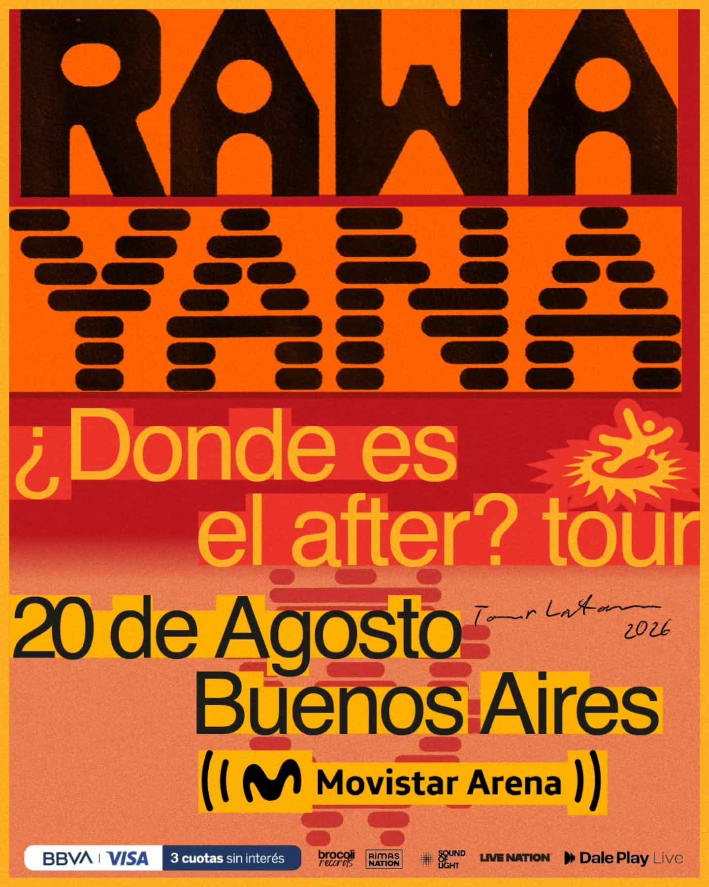 Rawayana en Bogotá: el “¿Dónde es el after?” Tour 2026